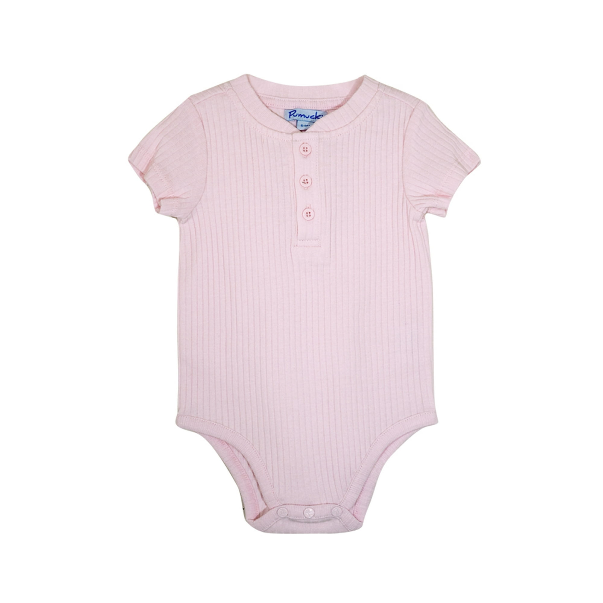 Pumucki - Body Acanalado Rosado Talla 9-12 Meses
