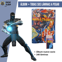 Macae - Álbum Mortal Kombat Rmst 95 + Todas Sus Láminas A Pegar