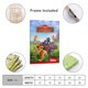 thumbnail image 2 of La Guardia del León Cuadro decorativo colgante - Arte de pared - Póster enmarcado - Decoración de pared - Regalos para familia, amigos y aficionados 40*60 cm, 2 of 6