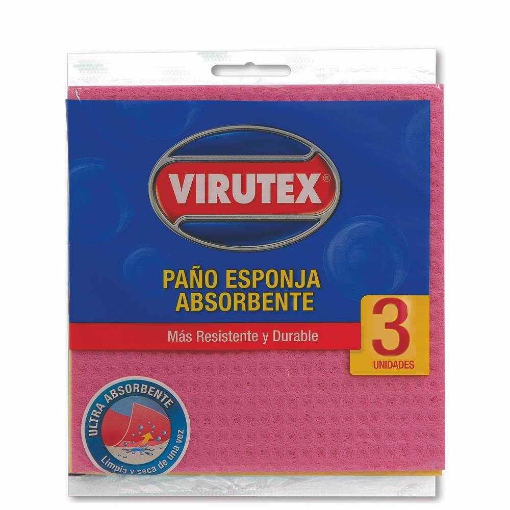 Paño Esponja Ultra Absorbente 3 Un Virutex