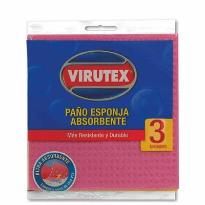 Paño Esponja Ultra Absorbente 3 Un Virutex