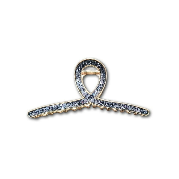 Traba Brillos Garra Tiburón De Cabello Infinity Azul Marino