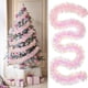 thumbnail image 1 of Xiao Hua Guirnalda brillante rosa de 78,74 × 3,54 pulgadas, juego de 5 piezas: corona navideña, corona para fondo fotográfico, corona para fiestas y eventos, corona para decoración de Año Nuevo., 1 of 3
