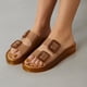 thumbnail image 4 of Sandalia CUSHIONAIRE impermeable de doble hebilla tipo slip-on WHISKEY 7, 4 of 9