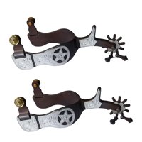 Ioensy - 2 Piezas De Espuelas Vaqueras Occidentales Para Caballos, Para Equipos De Entrenamiento Ecuestre