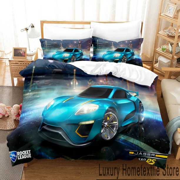 3D Print Rocket Game League Bedding Set Boys Girls Twin Queen King Size Duvet Cover Pillowcase Bed boys Adult Home Textileextile