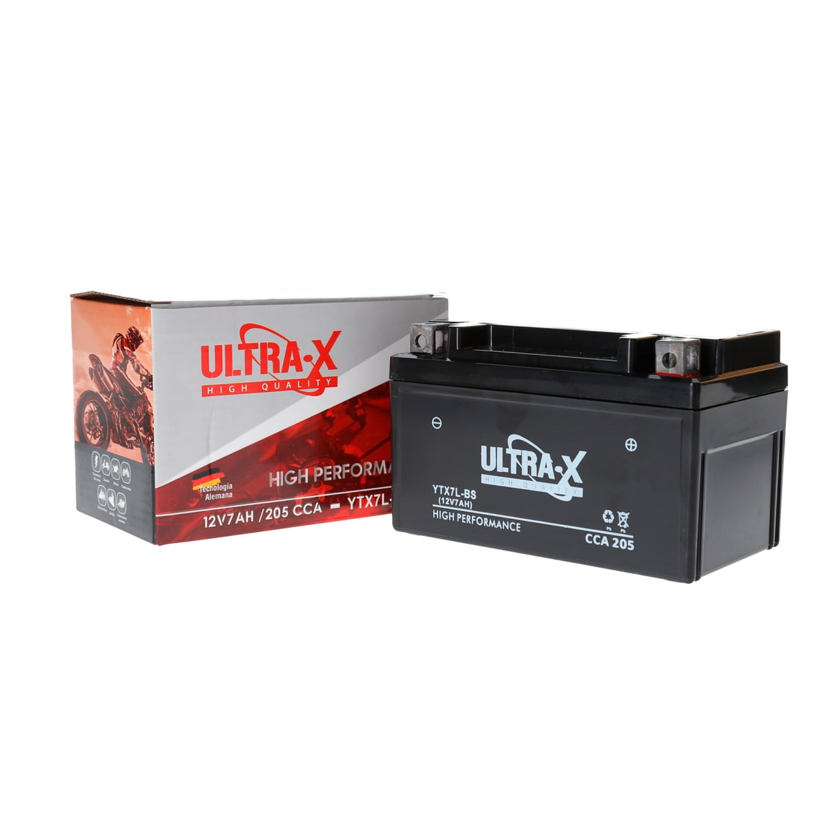 Ultra X - Bateria Ytx7l-bs Para Motos 12 V 7 Ah