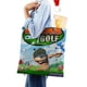 thumbnail image 4 of Golf Crazy Bolso de tela con estampado de lienzo para mujer, bolsa de compras reutilizable y estética, con cremallera interior, regalo para mujer, 35 × 40 cm., 4 of 6