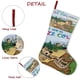 thumbnail image 5 of El Show de Oso Yogi Tema: Calcetines de Navidad, fino lino blanco para colgar en escaleras y chimenea, decoración navideña para el hogar, regalo de Navidad.54cm×38cm, 5 of 5