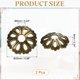 thumbnail image 2 of Uxcell 2pack Placa Trasera de Tirador de Gabinete, 0.98 Pulgadas Forma Porosa Arandela Radial Placas Traseras Decoración Clásica de Muebles Junta para Hardware de Puertas de Cajones de Gabinete, 2 of 6