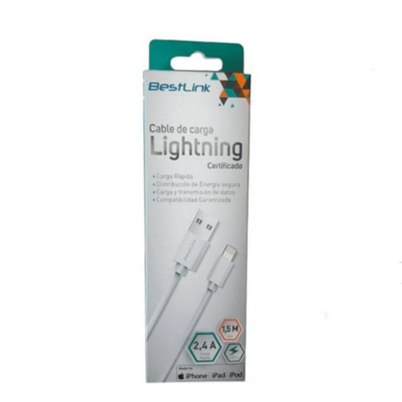 Cable USB Compatible Con iPhone Y iPad Bestlink Certificado