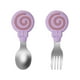thumbnail image 2 of Baby Self-Feeding Made Easy: Silicone Training Fork & Spoon Set, 2 of 3