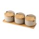 thumbnail image 3 of Condimento, Caja De Condimentos, Azucarero De Porcelana Para Café, Especias, Barra De Café, 3 Piezas, 3 of 5