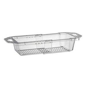 Magideal - Colador De Fregadero, Colador De Fregadero Expandible, Cestas De Colador, Desagües, Colador Plegable Retráctil Rápido Para Alimentos, Pasta, Verduras Claro