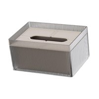 Magideal - Porta Pañuelos, Porta Servilletas Faciales, Funda Extraíble, Estuche Portátil Para Pañuelos, Dispensador De Pañuelos Para El Hogar, La Mesa, El Coche, Gris Marrón