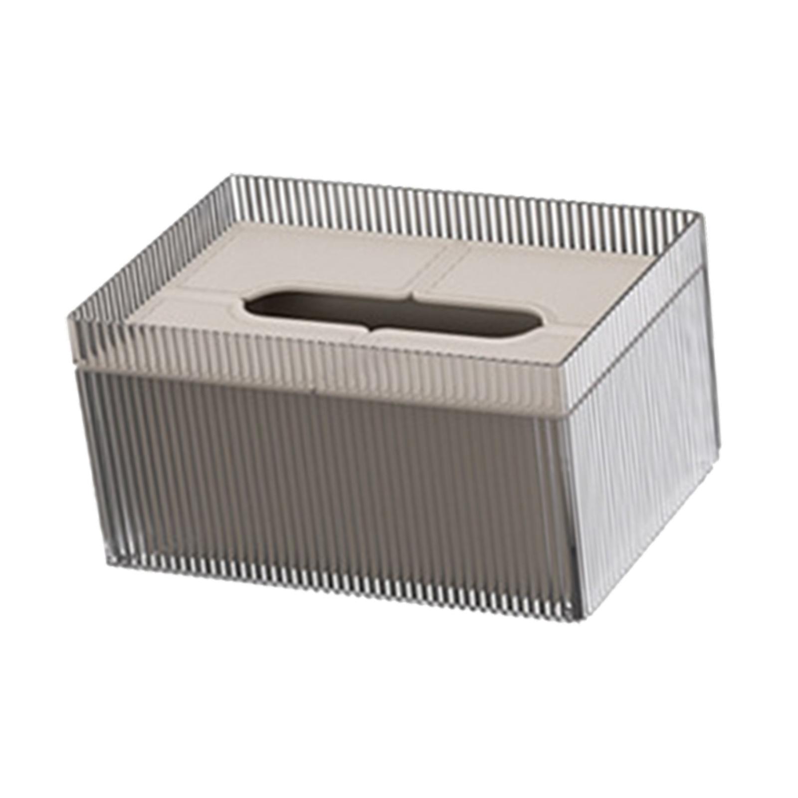 Magideal - Porta Pañuelos, Porta Servilletas Faciales, Funda Extraíble, Estuche Portátil Para Pañuelos, Dispensador De Pañuelos Para El Hogar, La Mesa, El Coche, Gris Marrón