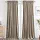 thumbnail image 1 of Cortinas Benedeco de Terciopelo Taupe 132x274 cm 2 Paneles, 1 of 8