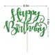 thumbnail image 2 of Decoración para tartas Naicaek hecha a mano con purpurina para felicitación de cumpleaños, color ver, 2 of 7