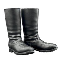 Magideal - Botas De Soldado A Escala 1:6, Zapatos En Miniatura, Accesorio De Soldado Informal De Tendencia Negra, Modelo De Botas Altas Para Figuras De Acción De Masculino