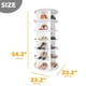 thumbnail image 5 of Zapatero SpaceAid de almacenamiento giratorio de 6 niveles, color blanco, 54,2 cm, 5 of 7