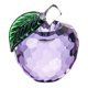 thumbnail image 1 of 4x5.5cm Colorido Crystal Apple Handcraft Christmas Eve Souvenir Purple, 1 of 5