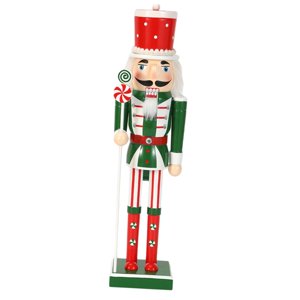 Magideal - Figura Decorativa De Adorno De Cascanueces De Navidad, De Cascanueces De Madera Para El Hogar , C C