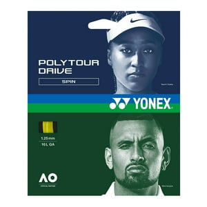 Cuerda Tenis Yonex Poly Tour Drive 16L/1.25Mm Amarilla 12M