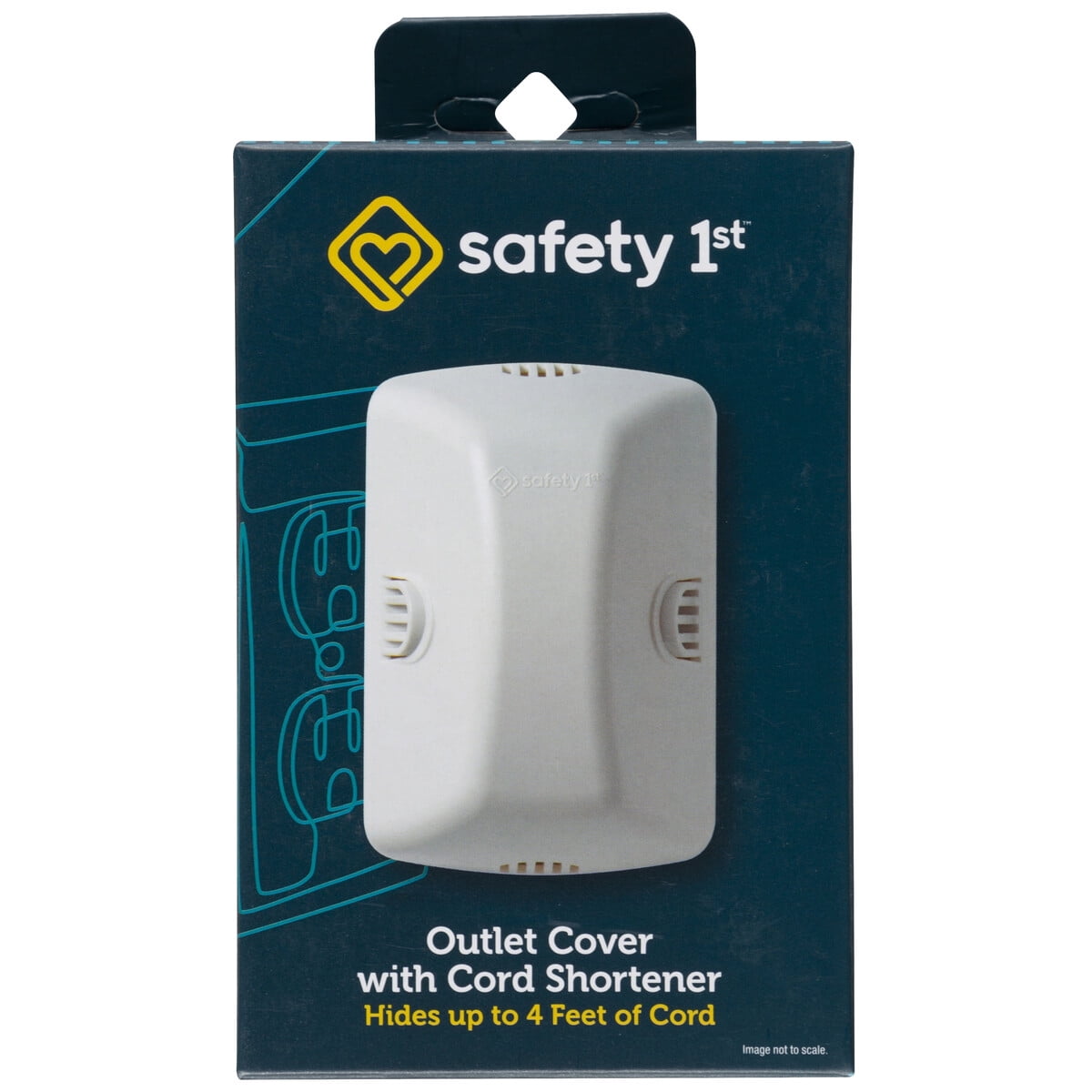 Cubretoma Safety 1st Blanco Con Guarda Cable Para Niños