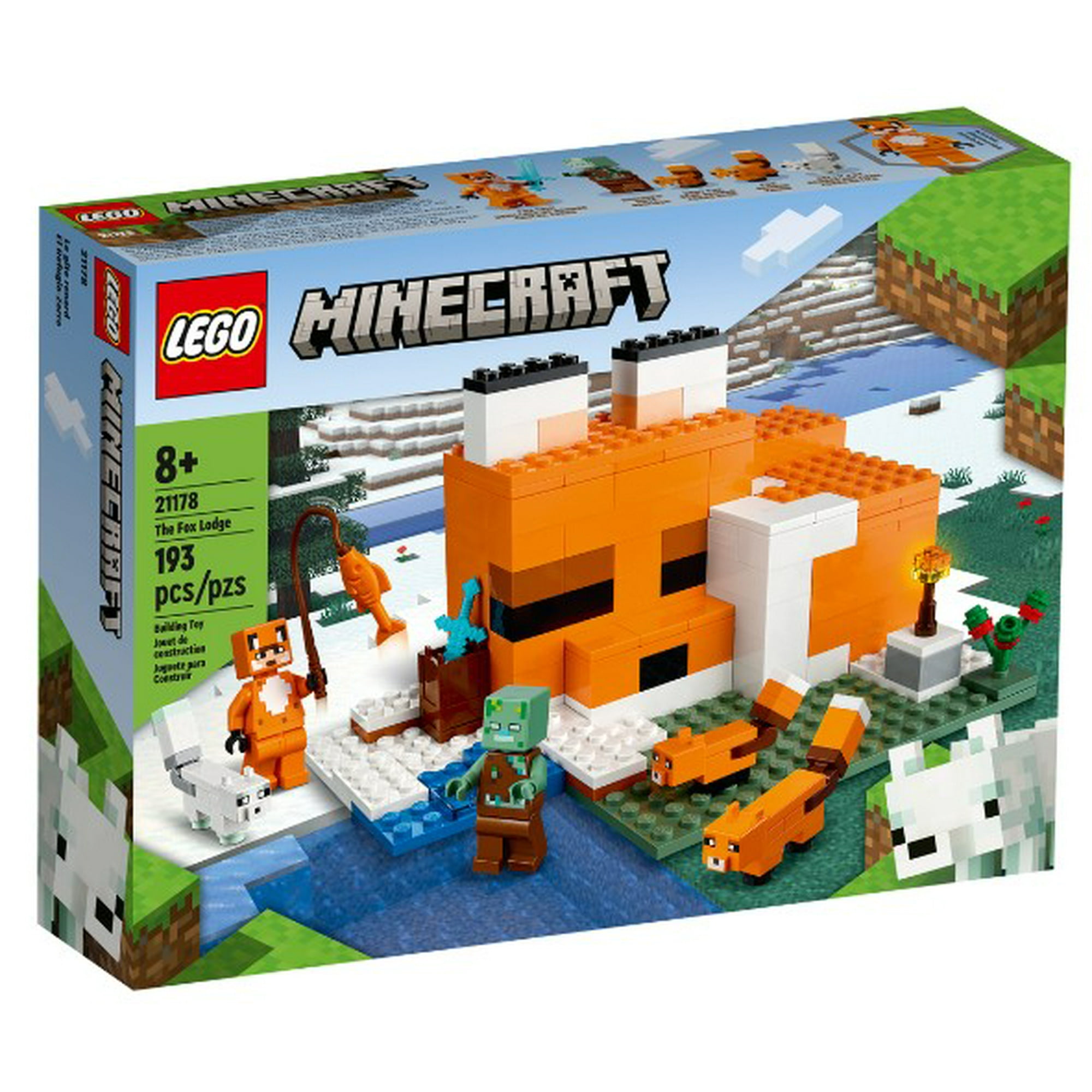 Lego Minecraft - El Refugio-zorro 193 Piezas 21178