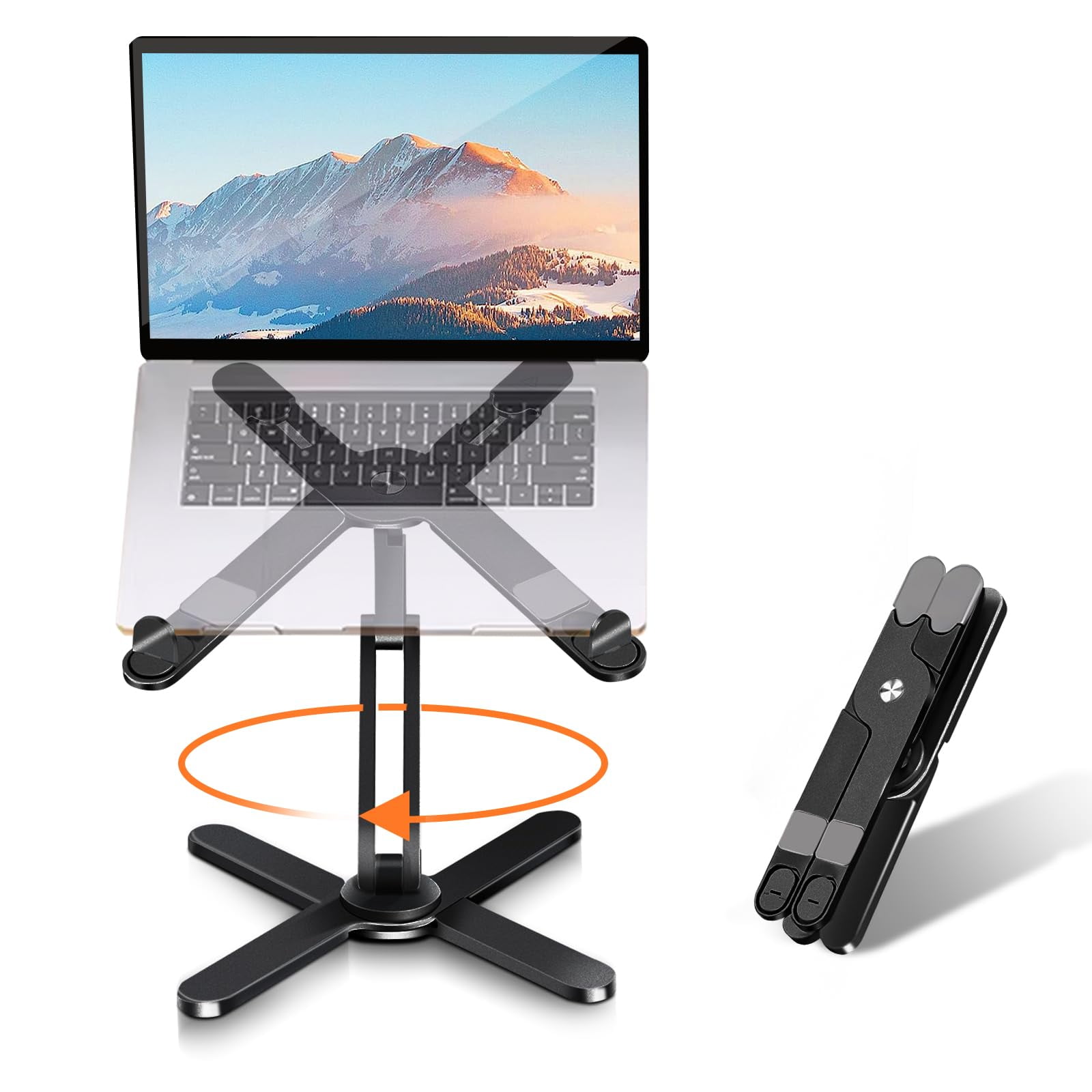 Soporte Para Portátil Moallia 360 Con Base Giratoria Para Macbook De 16 Pulgadas