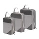 thumbnail image 3 of 3 Uds Cubos De Embalaje De Compresión Bolsas De Almacenamiento De Compresión Para Vacaciones Al Aire Libre Gris, 3 of 5