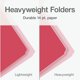 thumbnail image 3 of Carpetas Pendaflex Heavyweight de dos tonos, colores surtidos, 3 of 7