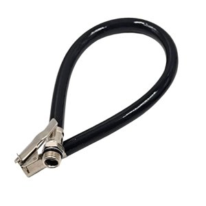 Ioensy - Tubo De Extensión Del Inflador De Neumáticos Reemplazo Del Accesorio De La Bomba Del Compresor De Aire Negro