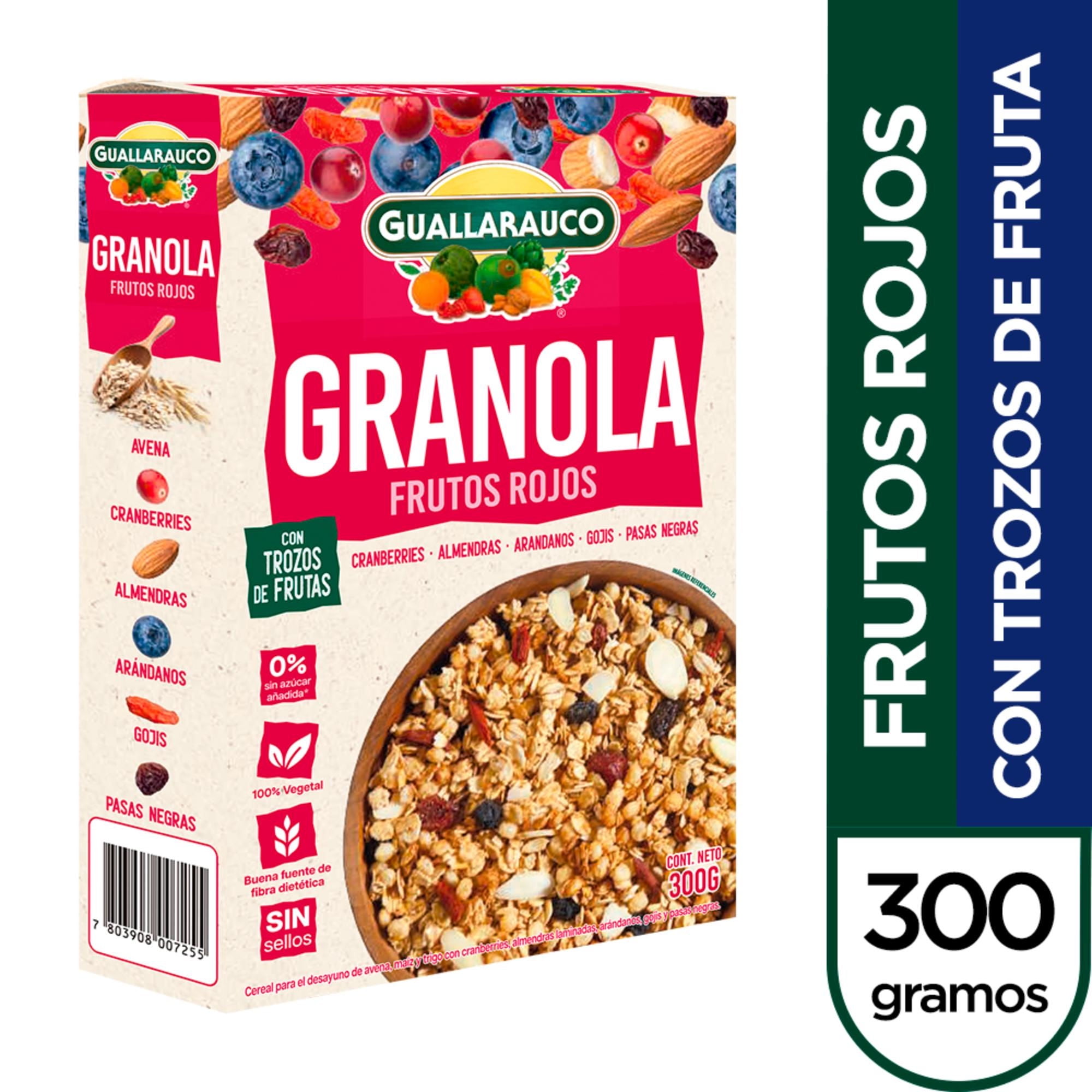 Granola Frutos Rojos 300 g Guallarauco