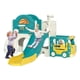 thumbnail image 1 of Tobogán Nyeekoy 9 en 1 para Niños Pequeños con Diseño de Autobús con Canasta de Baloncesto, 1 of 3