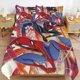 thumbnail image 2 of Action Spider-Man 3 Piece Sets Full/Queen Size - Reversible Microfiber Quilts with 2 Shams Soft Lightweight Bedspread Coverlet Comforter for All Season Bed Sheets, 2 of 5