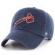 thumbnail image 1 of Hat 47 Atlanta Braves Navy Alternate Hammer Clean Up, 1 of 1