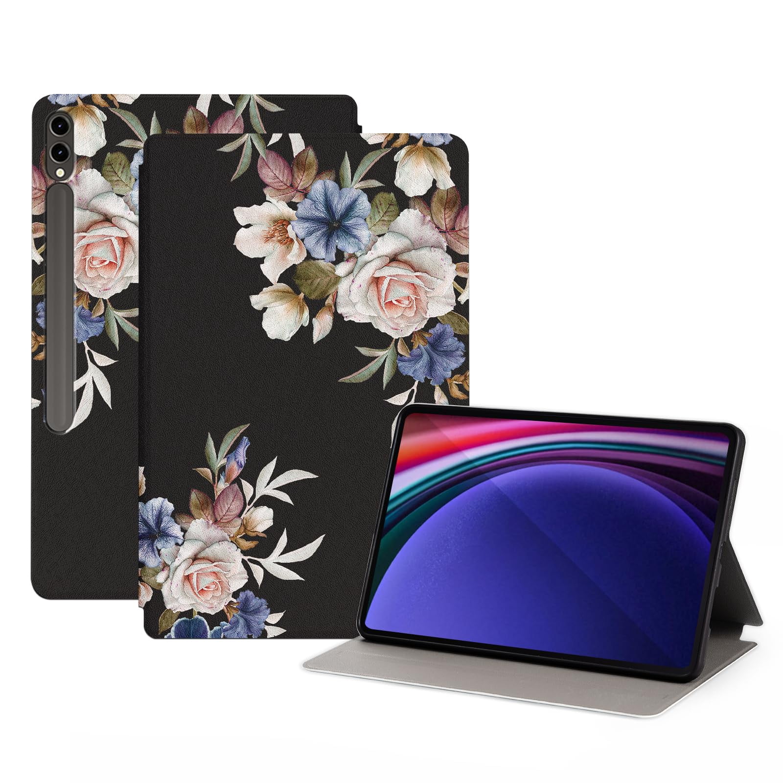 Funda Nuouxoco De Piel Sintética A Prueba De Golpes Para Galaxy Tab S9 Plus