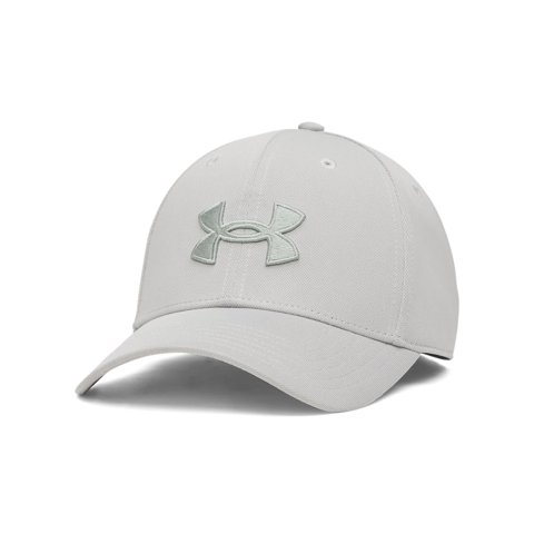 Gorra Under Armour Blitzing Stretch Fit Para Hombre, Color Titanio/Verde Arcilla