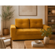 thumbnail image 1 of Sofa Praga 2 Cuerpos Felpa Mostaza, 1 of 3