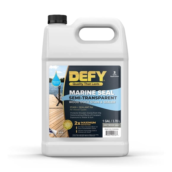 Tinte para madera DEFY Marine 3,8 L Gris Madera Flotante