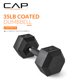 thumbnail image 2 of Mancuerna CAP Barbell Recubierta 35 kg con Agarre Acolchonado, 2 of 6