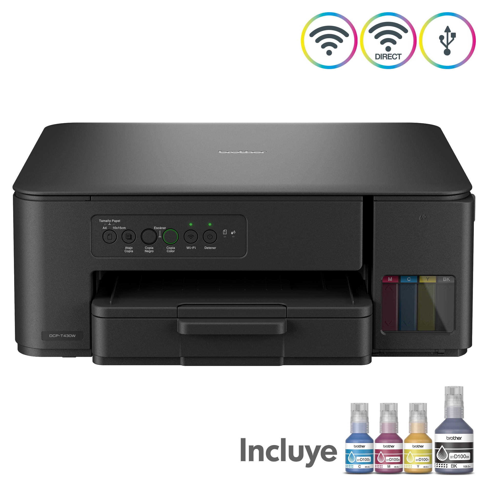 Impresora Multifuncional DCPT430W Inyección de tinta Wifi Negro
