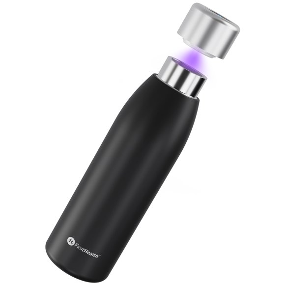 Botella de Agua FIRSTHEALTH 530ml Autolimpiante con UV Aislada