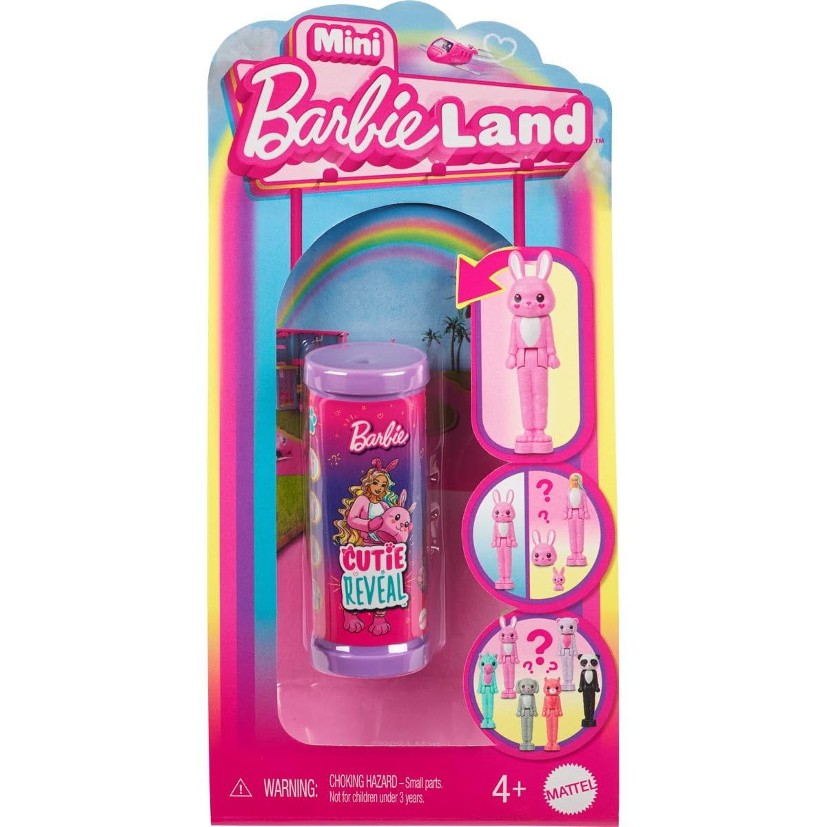 Figura De Juguete Mattel Mini Barbieland Cutie Reveal Estuche 10