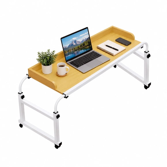 Mesa Portátil Ajustable Ideal para Trabajar y Estudiar marron claro