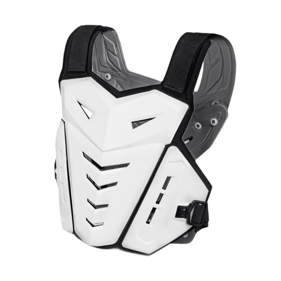 Generic Chaleco Protector De Pecho Para Motocicleta Protector De Pecho Para Adultos De Alto Rendimiento Blanco
