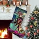thumbnail image 1 of Calcetines de Navidad Kitti Katz Lino Blanco 45cm x 32cm, 1 of 5
