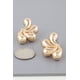 thumbnail image 3 of Pendientes Fashnzfab Shiny Flower Halves Oro, 3 of 3