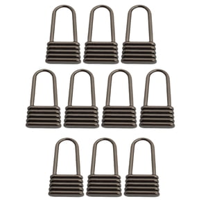 Bothyi - 10 Uds. Tiradores De Cremallera De Aleación De Zinc, Cabezales De Cremallera De Costura Para Jeans, Bolso De Equipaje, Color Negro